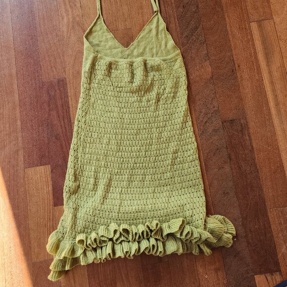SHEIN Green Knitted Cha Cha Dress Size Medium - Picture 13 of 16